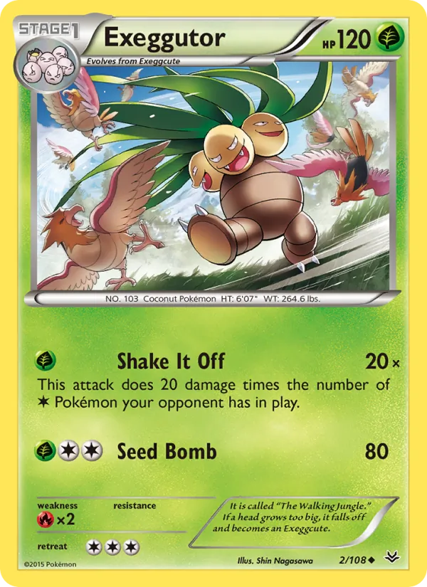 Exeggutor — Roaring Skies #2 (Pokémon TCG card)