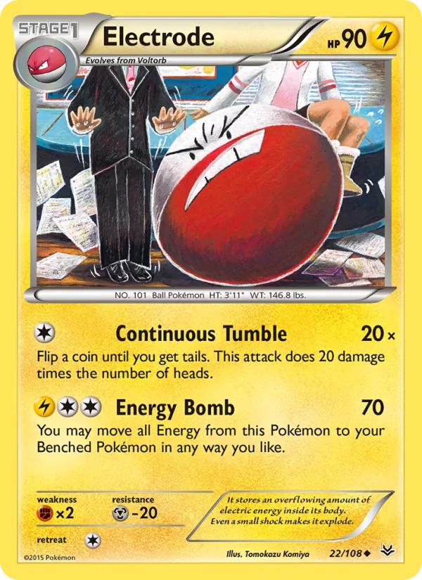 Electrode — Roaring Skies #22 (Pokémon TCG card)