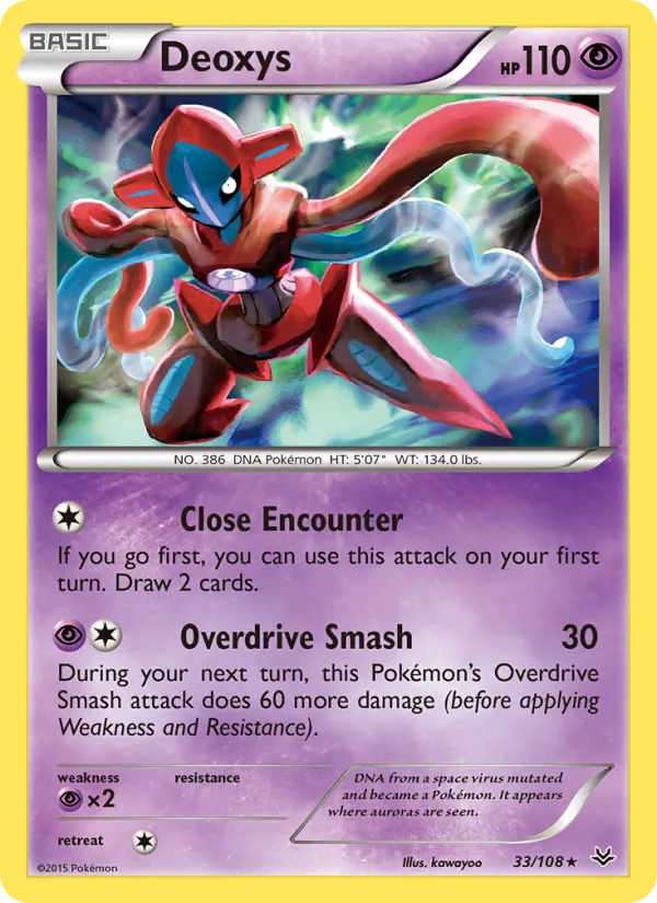 Deoxys — Roaring Skies #33 (Pokémon TCG card)