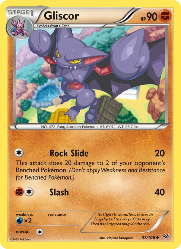 Gliscor — Roaring Skies #37 (Pokémon TCG card)