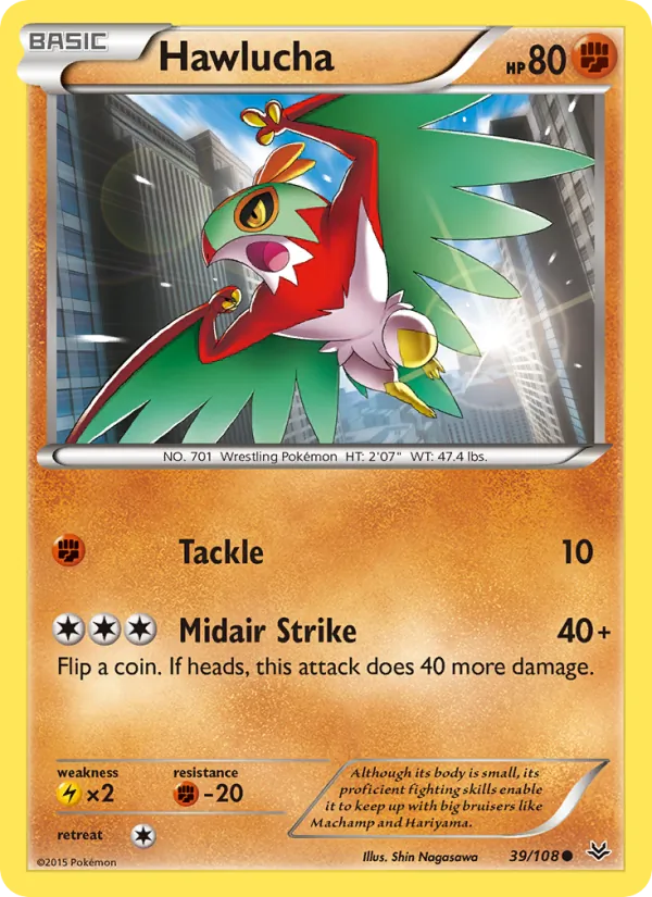 Hawlucha — Roaring Skies #39 (Pokémon TCG card)