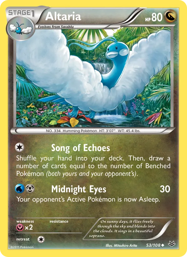 Altaria — Roaring Skies #53 (Pokémon TCG card)