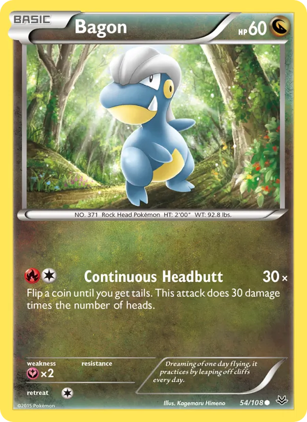 Bagon — Roaring Skies #54 (Pokémon TCG card)