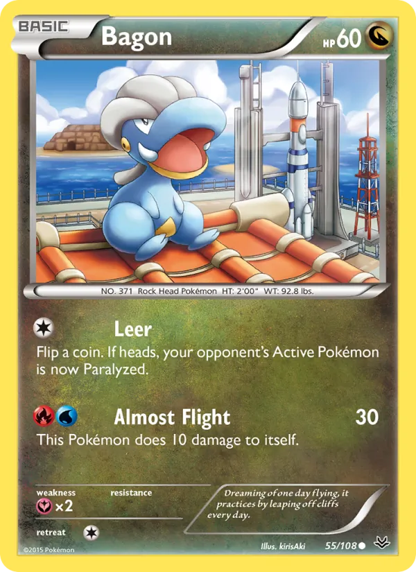 Bagon — Roaring Skies #55 (Pokémon TCG card)