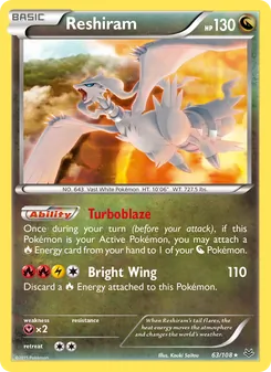 Reshiram (Roaring Skies #63)
