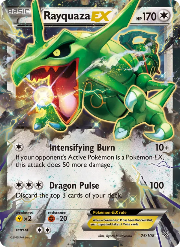 Rayquaza EX — Roaring Skies #75 (Pokémon TCG card)