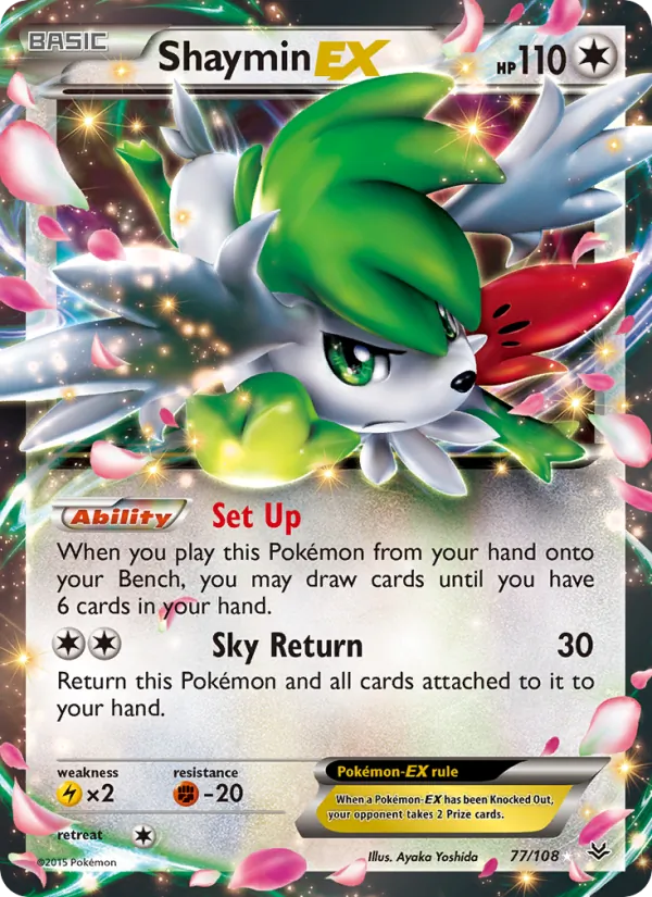 Shaymin EX — Roaring Skies #77 (Pokémon TCG card)