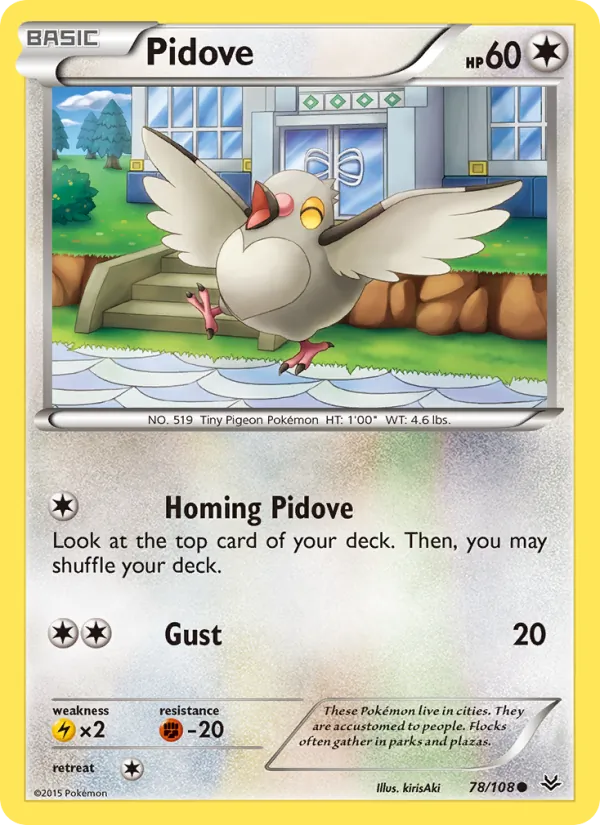Pidove — Roaring Skies #78 (Pokémon TCG card)