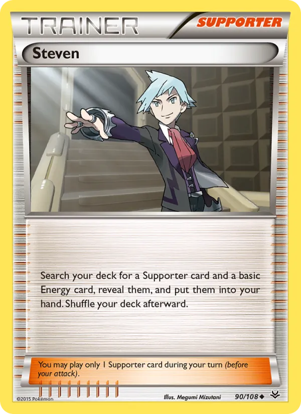 Steven — Roaring Skies #90 (Pokémon TCG card)