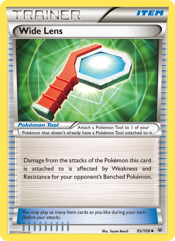 Wide Lens — Roaring Skies #95 (Pokémon TCG card)