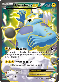 Thundurus EX (Roaring Skies #98)