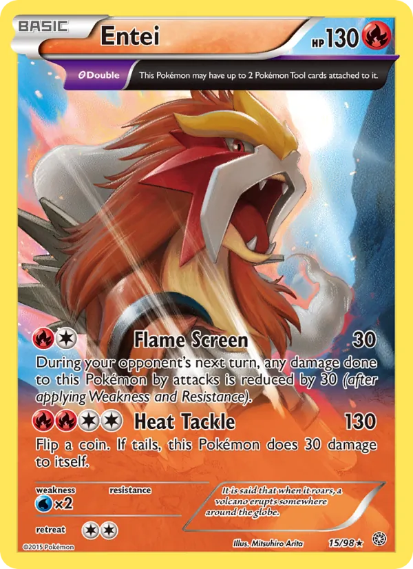 Entei — Ancient Origins #15 (Pokémon TCG card)