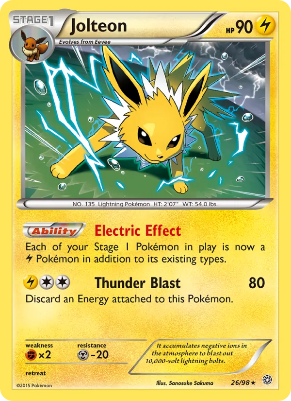 Jolteon — Ancient Origins #26 (Pokémon TCG card)