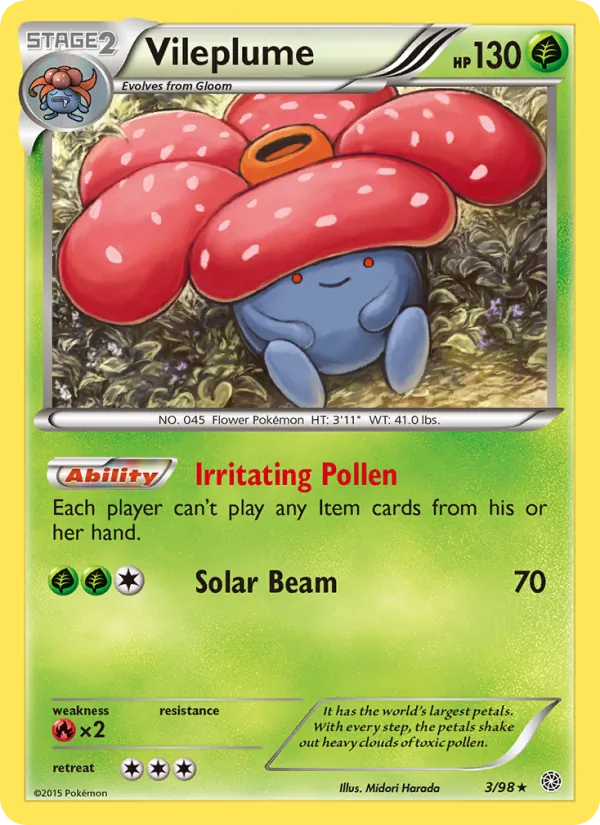 Vileplume — Ancient Origins #3 (Pokémon TCG card)