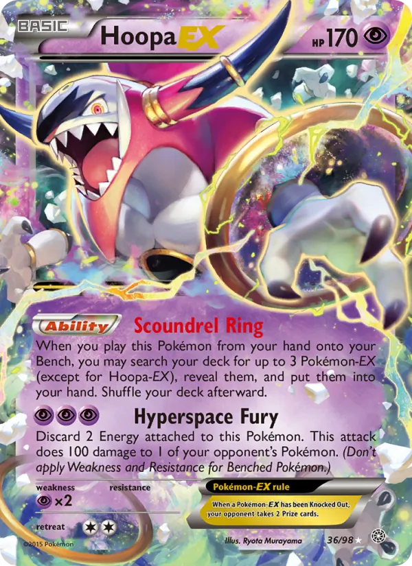 Hoopa EX — Ancient Origins #36 (Pokémon TCG card)