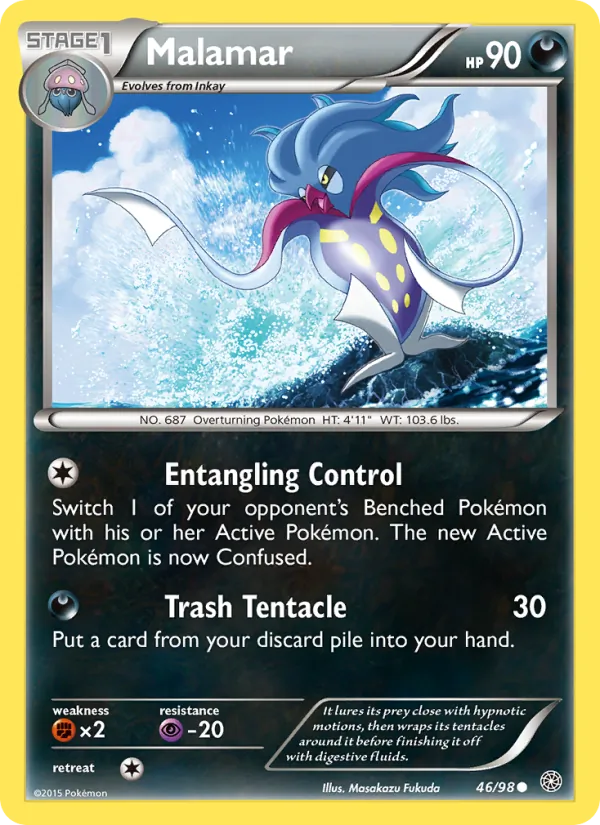 Malamar — Ancient Origins #46 (Pokémon TCG card)