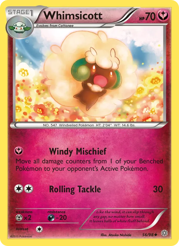 Whimsicott — Ancient Origins #56 (Pokémon TCG card)