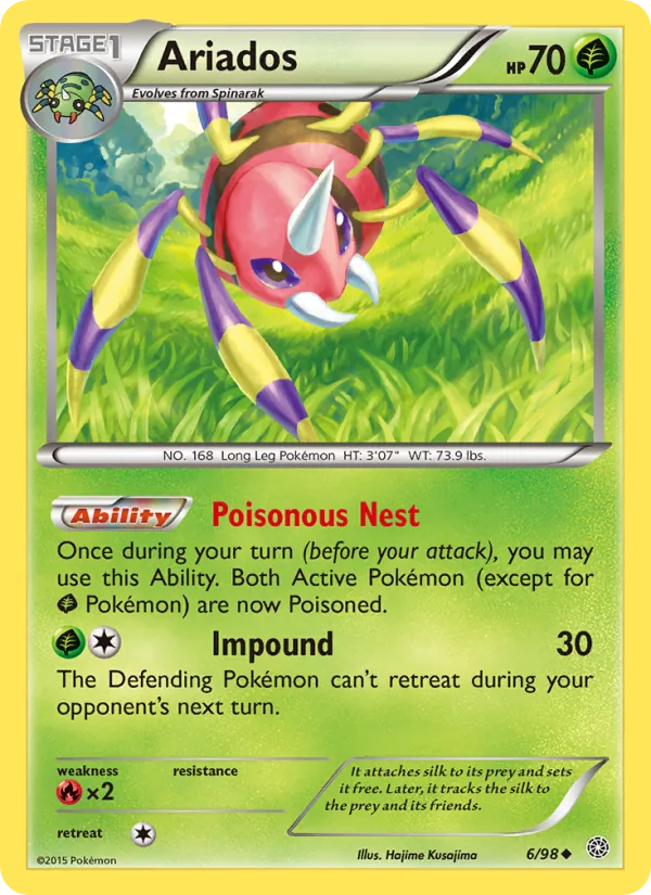 Ariados — Ancient Origins #6 (Pokémon TCG card)