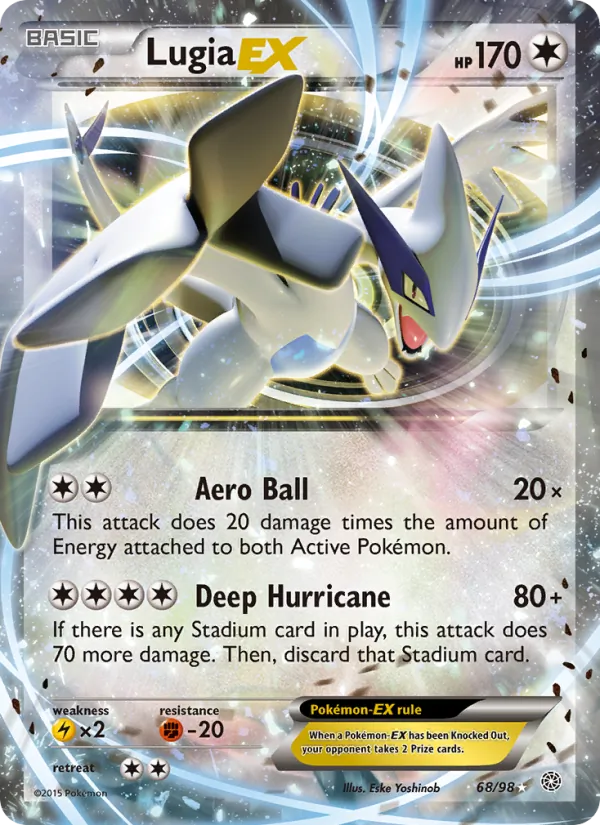 Lugia EX — Ancient Origins #68 (Pokémon TCG card)