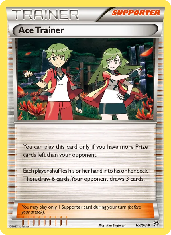 Ace Trainer — Ancient Origins #69 (Pokémon TCG card)