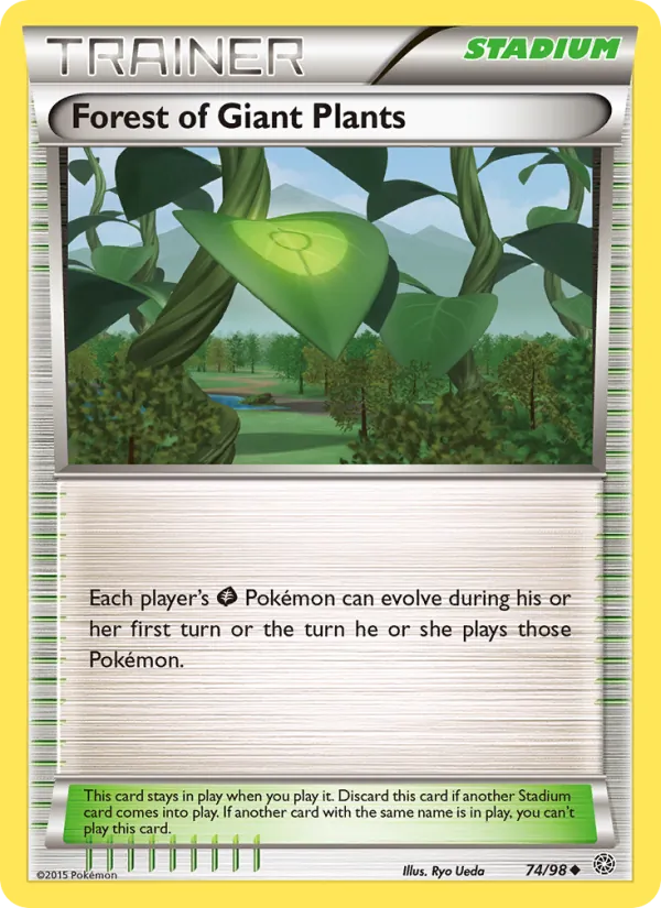 Forest of Giant Plants — Ancient Origins #74 (Pokémon TCG card)
