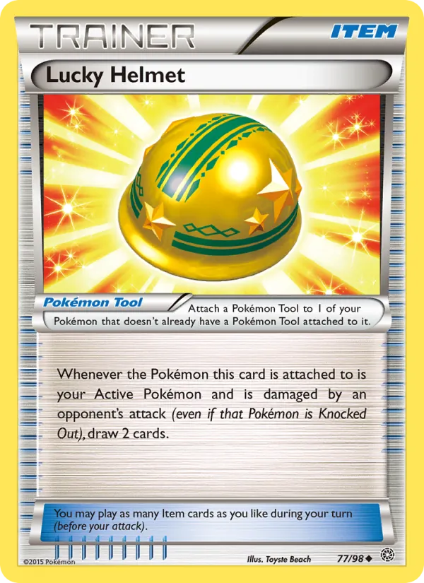 Lucky Helmet — Ancient Origins #77 (Pokémon TCG card)