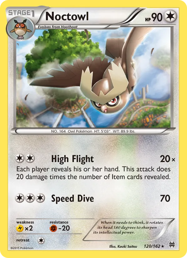Noctowl — BREAKthrough #120 (Pokémon TCG card)