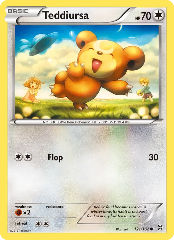 Teddiursa — BREAKthrough #121 (Pokémon TCG card)