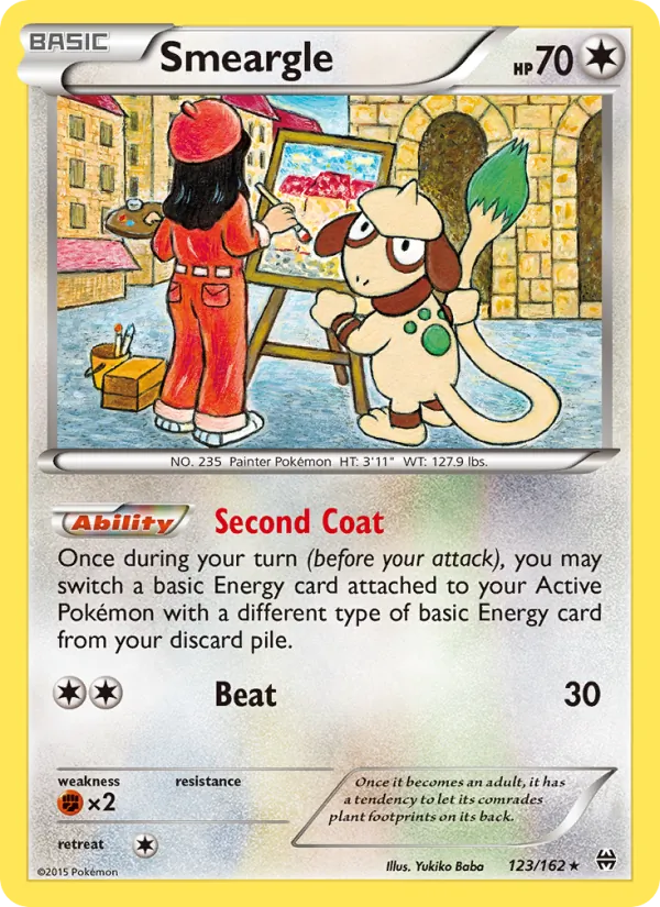 Smeargle — BREAKthrough #123 (Pokémon TCG card)