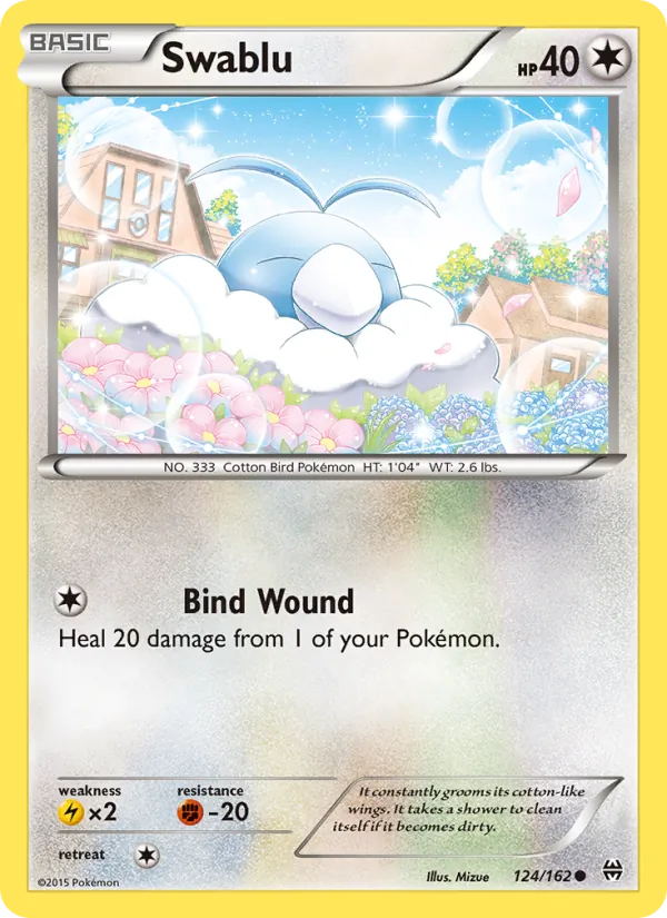 Swablu — BREAKthrough #124 (Pokémon TCG card)