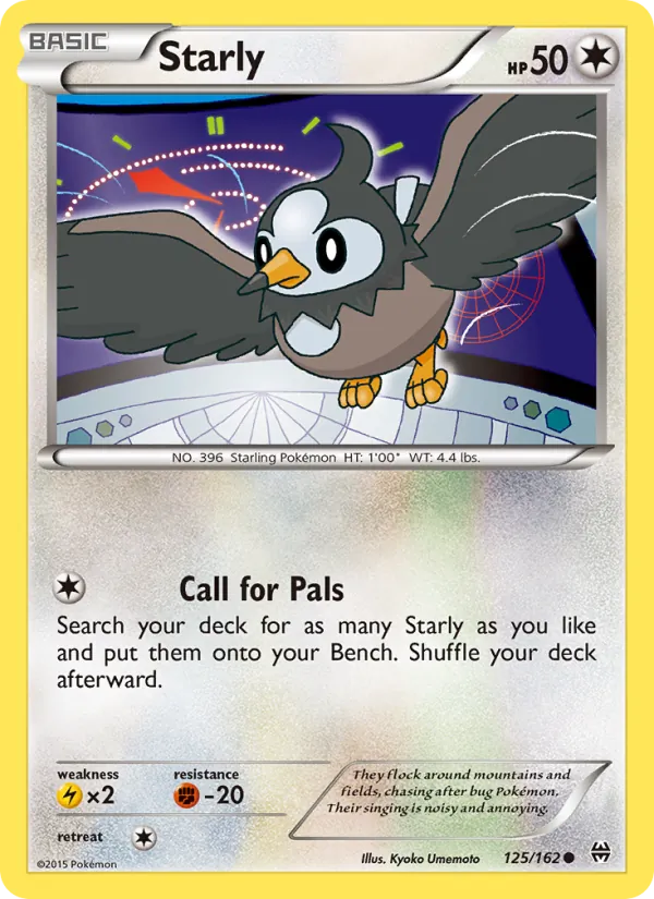 Starly — BREAKthrough #125 (Pokémon TCG card)