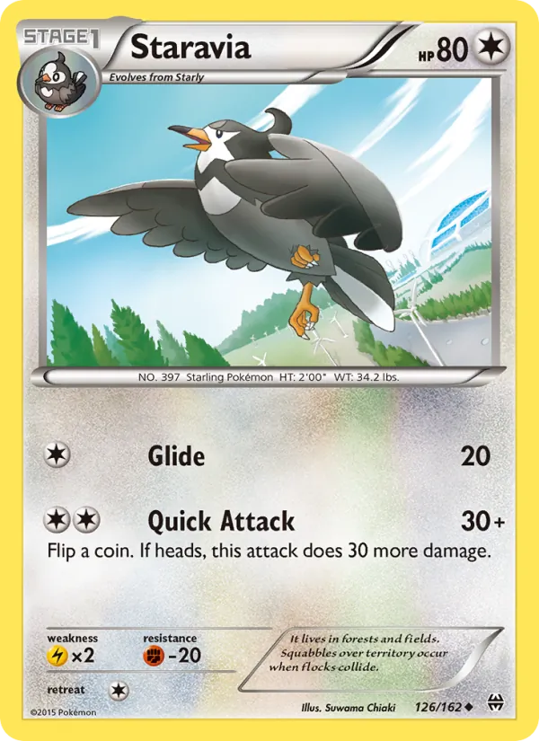 Staravia — BREAKthrough #126 (Pokémon TCG card)