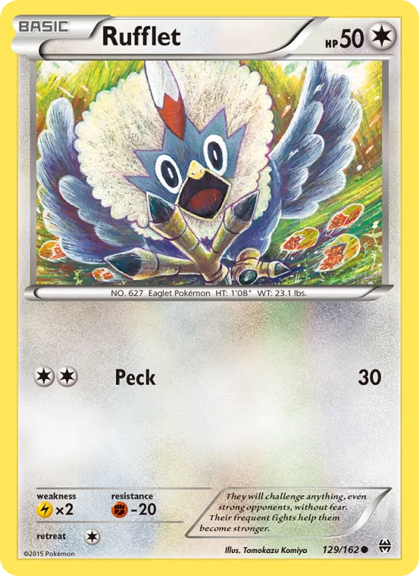 Rufflet — BREAKthrough #129 (Pokémon TCG card)