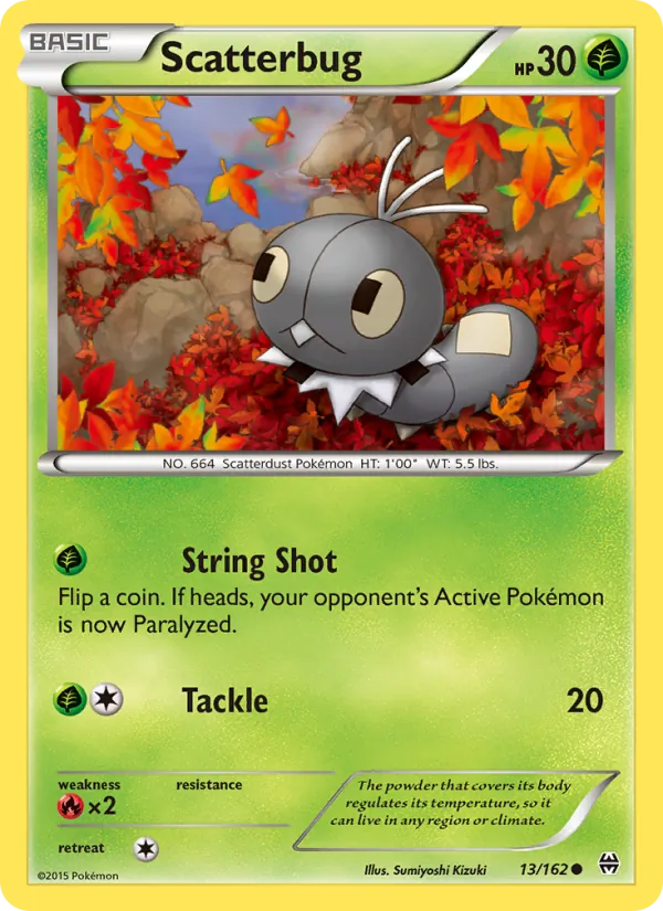 Scatterbug — BREAKthrough #13 (Pokémon TCG card)