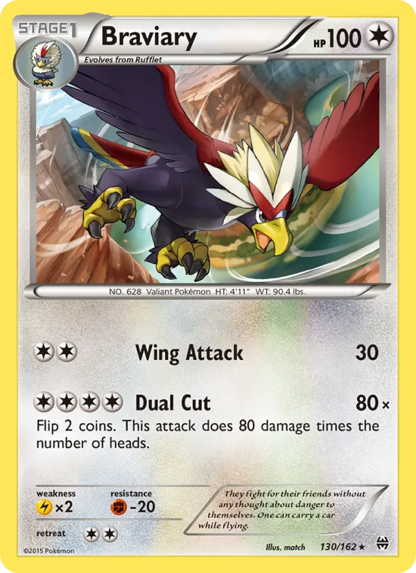 Braviary — BREAKthrough #130 (Pokémon TCG card)