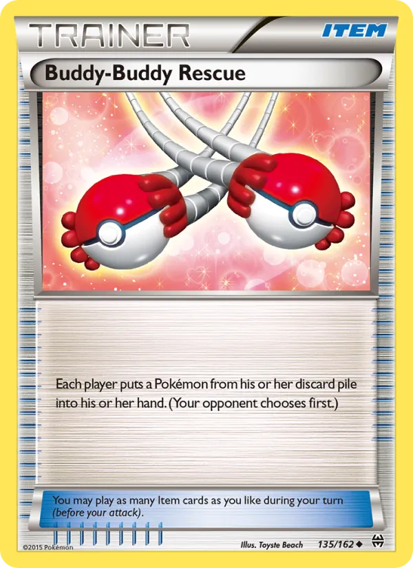 Buddy-Buddy Rescue — BREAKthrough #135 (Pokémon TCG card)