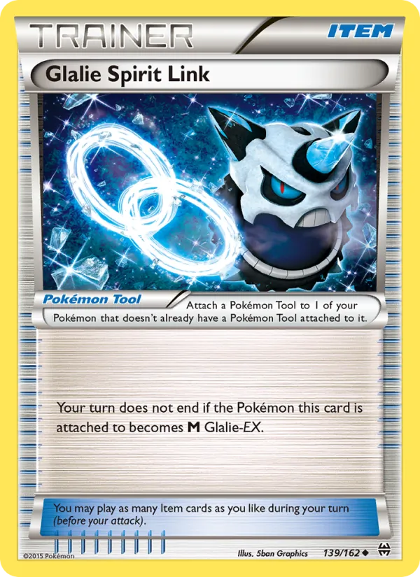 Glalie Spirit Link — BREAKthrough #139 (Pokémon TCG card)