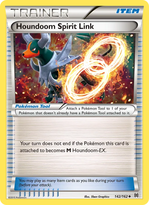 Houndoom Spirit Link — BREAKthrough #142 (Pokémon TCG card)