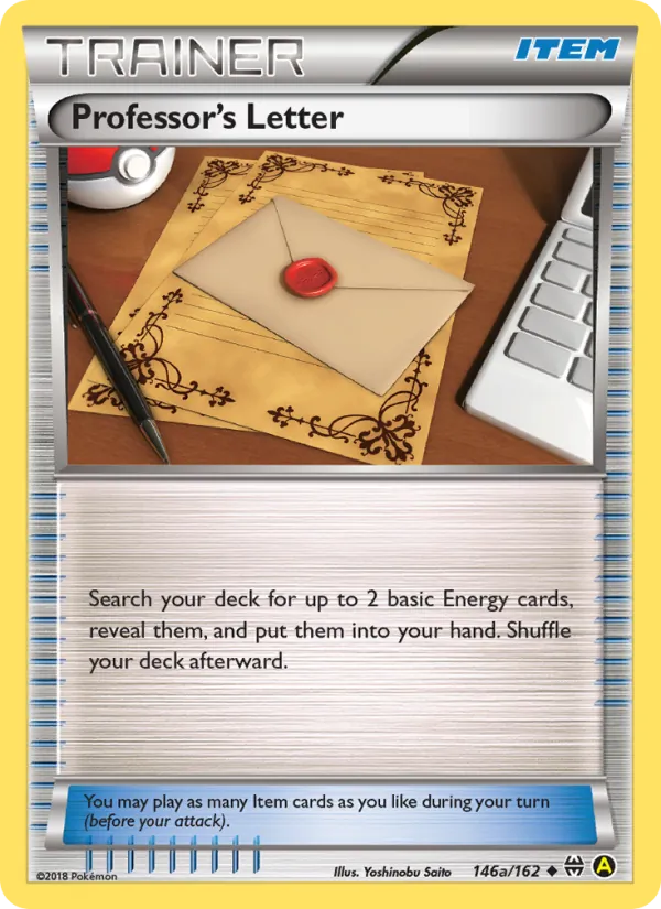 Professor's Letter — BREAKthrough #146 (Pokémon TCG card)