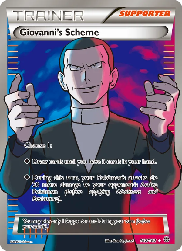 Giovanni's Scheme — BREAKthrough #162 (Pokémon TCG card)