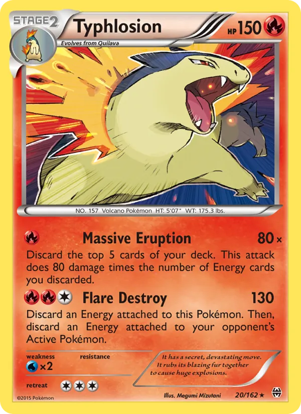 Typhlosion — BREAKthrough #20 (Pokémon TCG card)