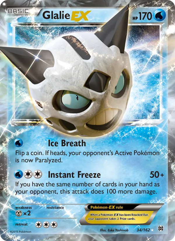 Glalie EX — BREAKthrough #34 (Pokémon TCG card)