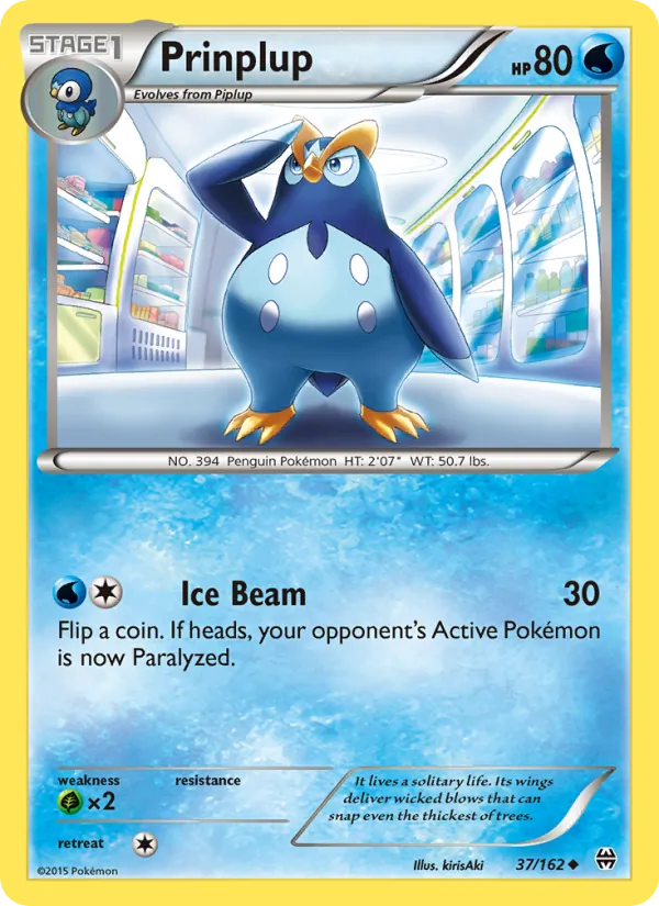 Prinplup — BREAKthrough #37 (Pokémon TCG card)
