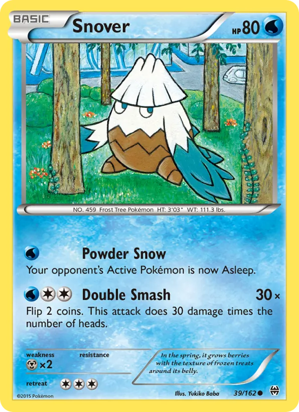 Snover — BREAKthrough #39 (Pokémon TCG card)
