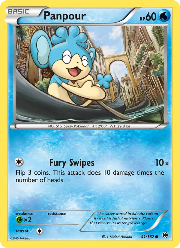 Panpour — BREAKthrough #41 (Pokémon TCG card)