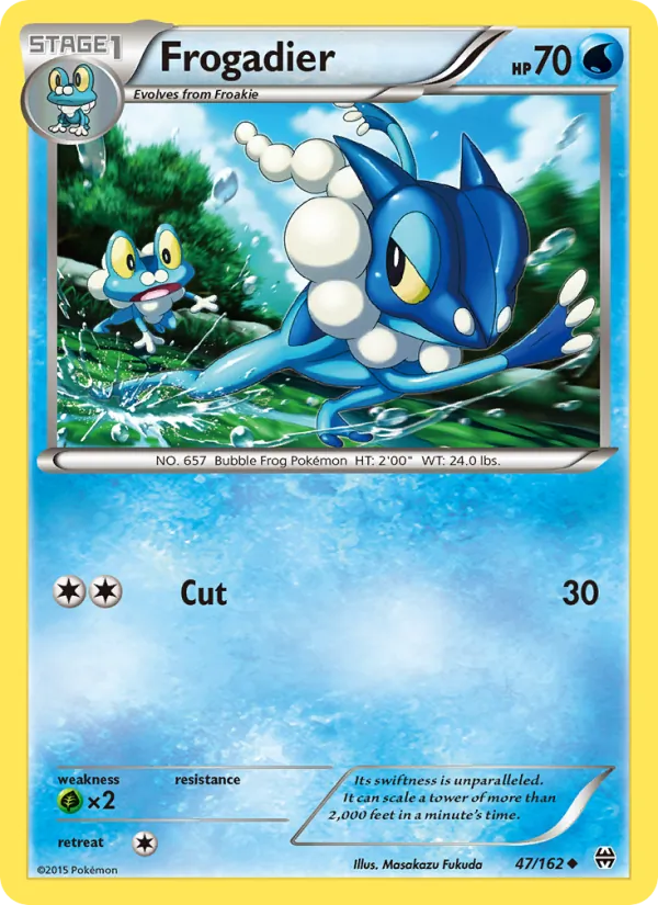 Frogadier — BREAKthrough #47 (Pokémon TCG card)