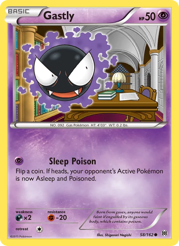 Gastly — BREAKthrough #58 (Pokémon TCG card)