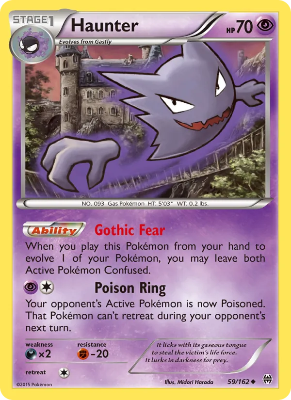 Haunter — BREAKthrough #59 (Pokémon TCG card)