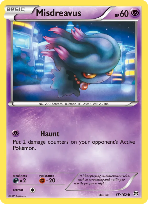 Misdreavus — BREAKthrough #65 (Pokémon TCG card)