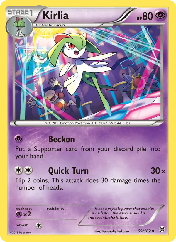 Kirlia — BREAKthrough #69 (Pokémon TCG card)